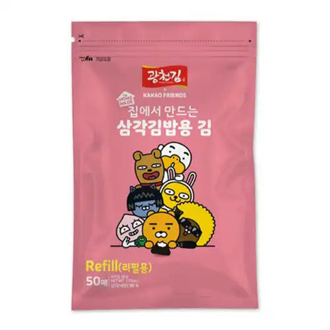 카카오 프렌즈 삼각김밥용 김 50매 (Refill)